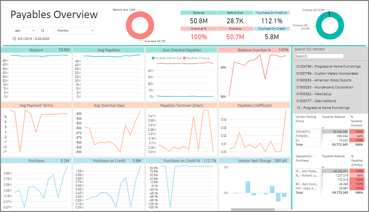 Payables Power BI